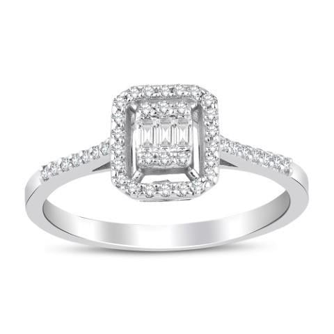 0.17 Ct Pırlanta Baget  Yüzük