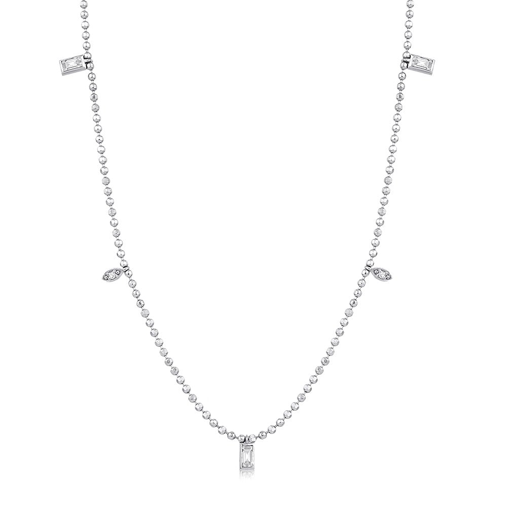 0.15 Karat Pırlanta Baget Kolye