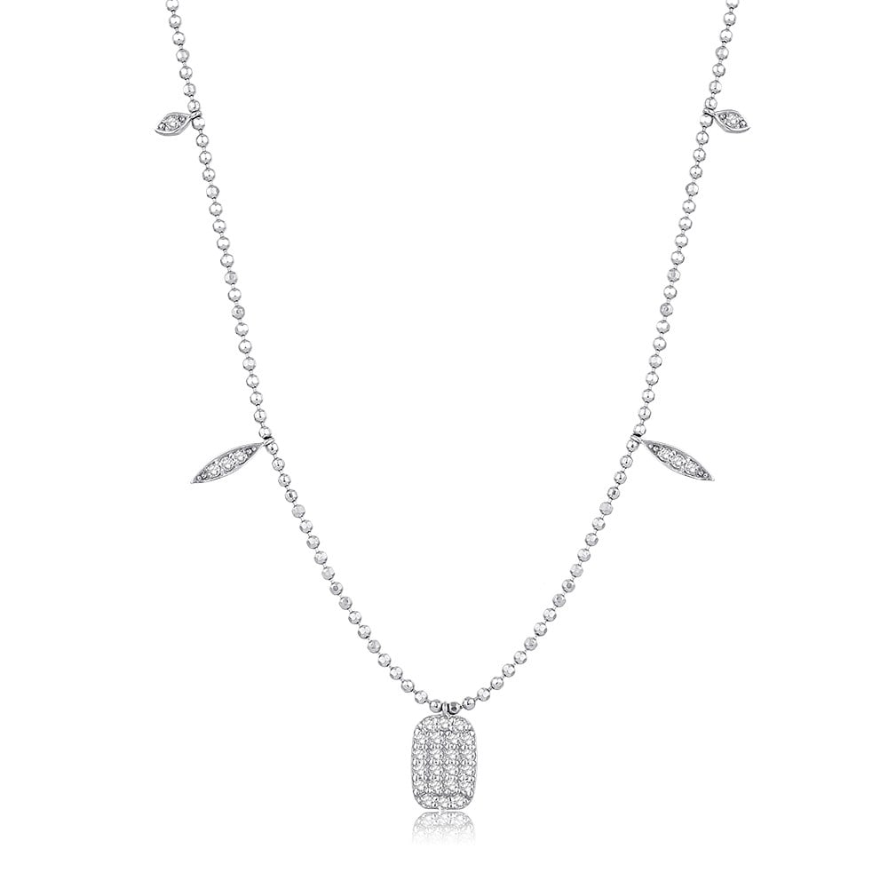 0.21 Karat Pırlanta Baget Kolye