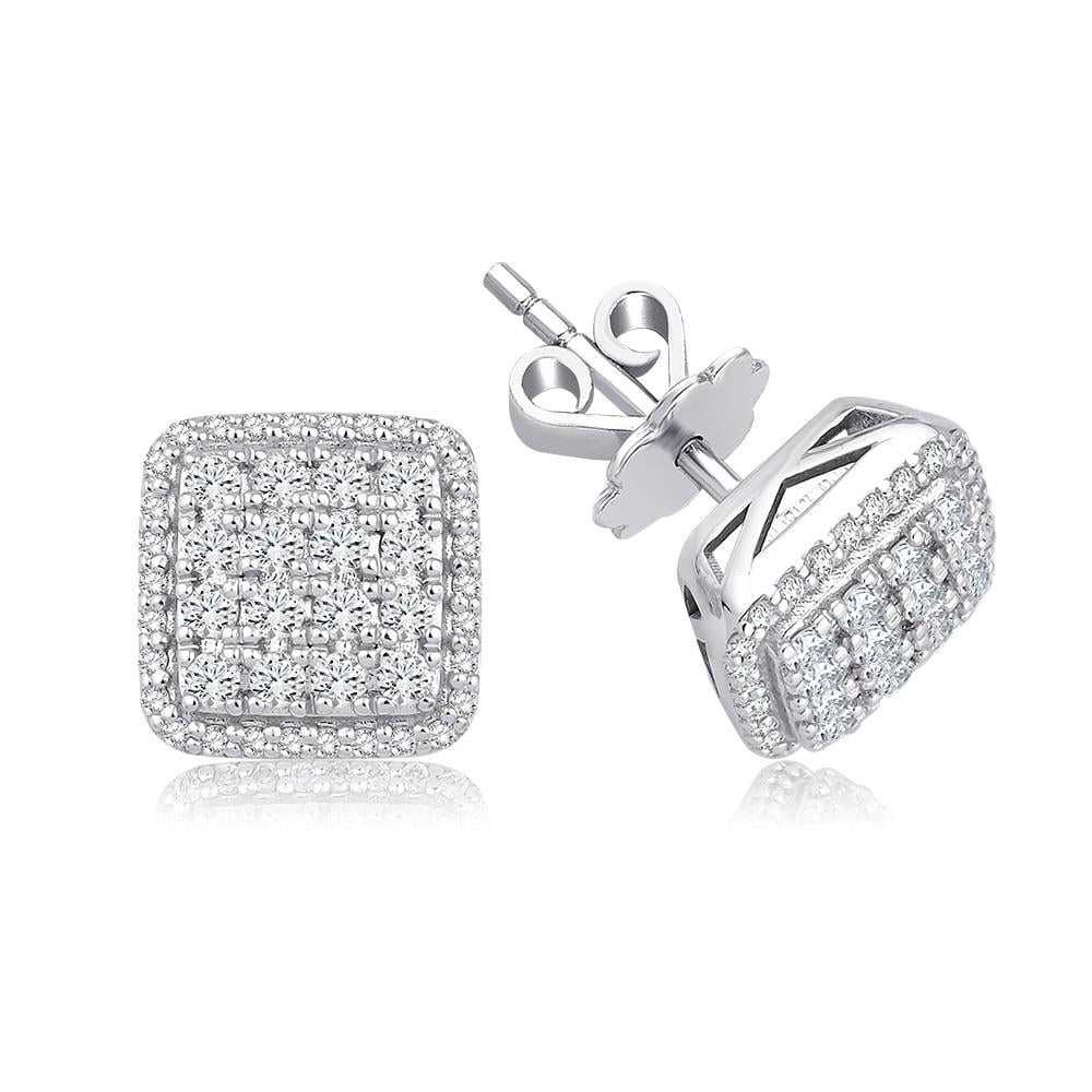 0.69 Ct Pırlanta Baget Küpe