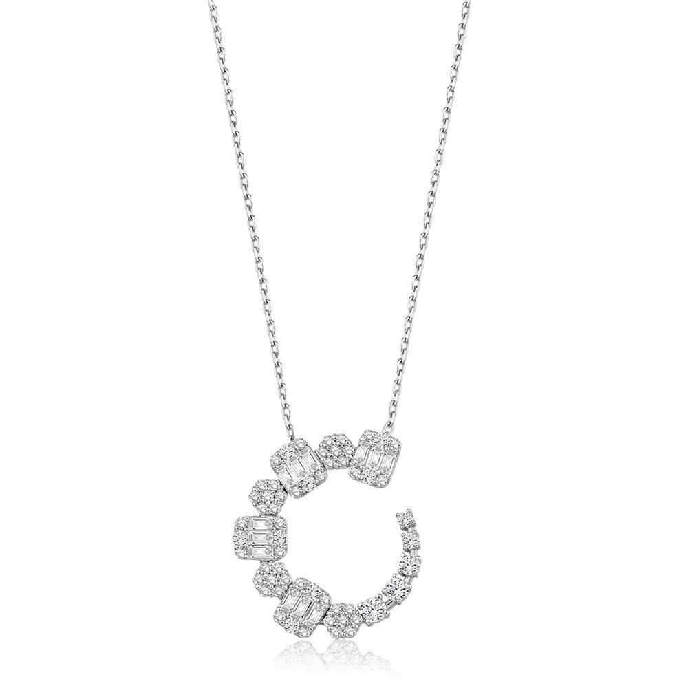 0.74 Ct Pırlanta Tasarım Kolye