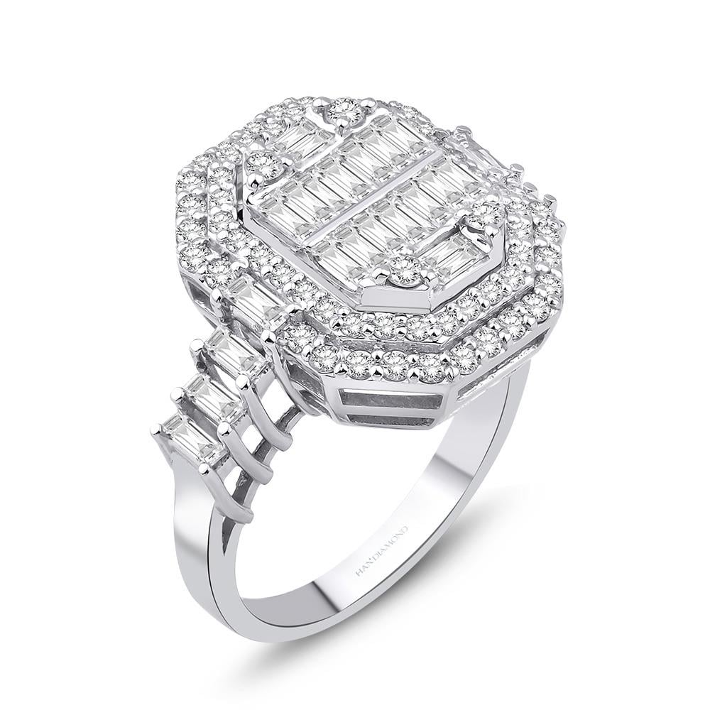 1.33 Karat Pırlanta Baget Yüzük