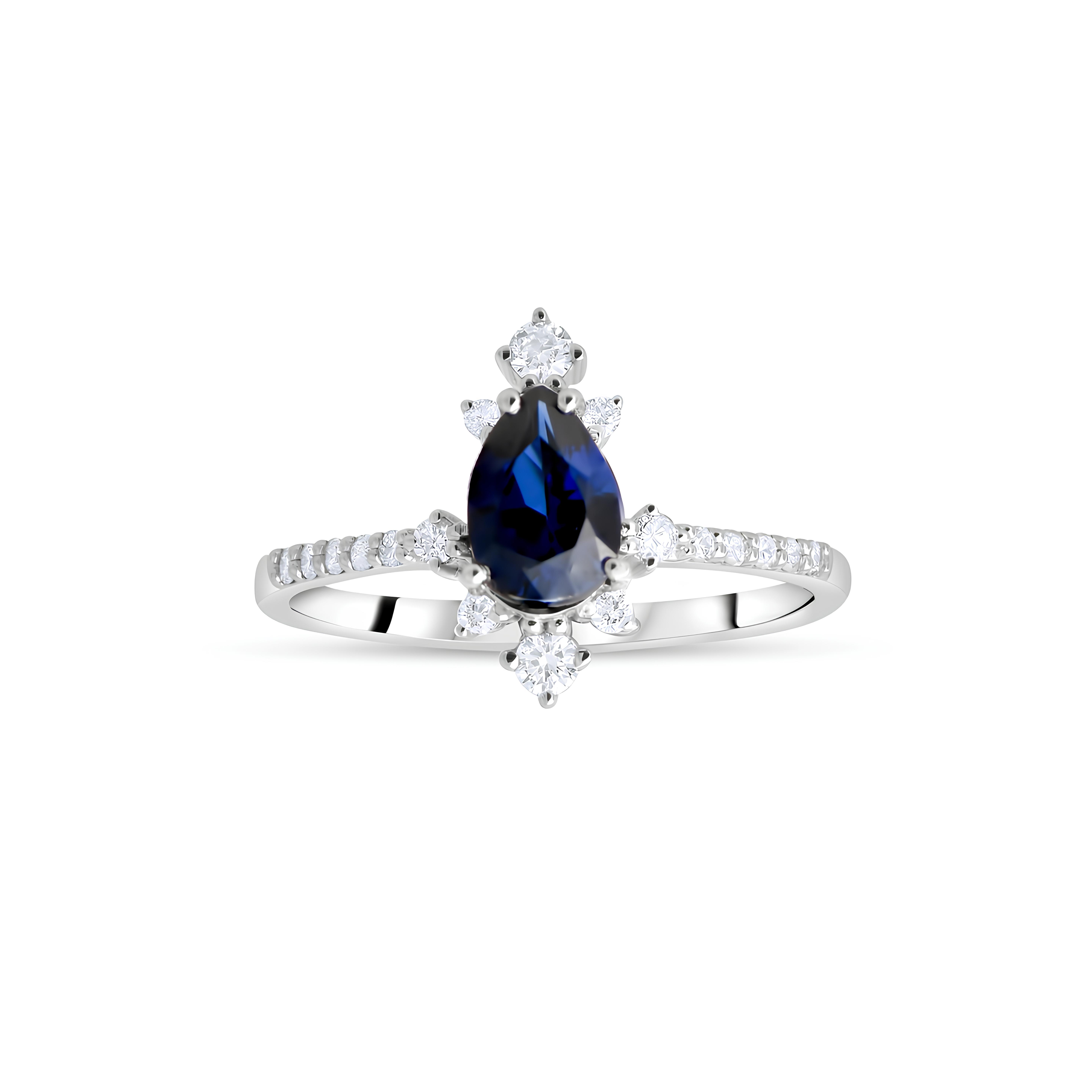 1.54 Karat Safir Yüzük Sevgililer Günü Özel