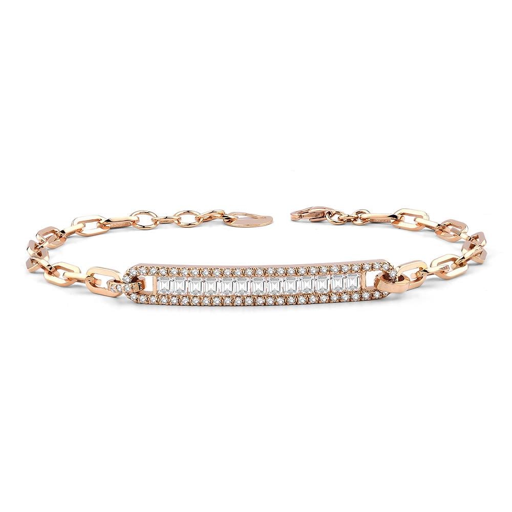 1.16 Ct Pırlanta Baget Bileklik