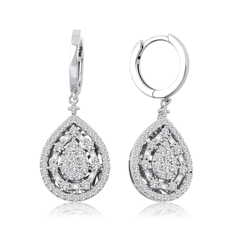 1.66 Ct Pırlanta Tasarım Küpe