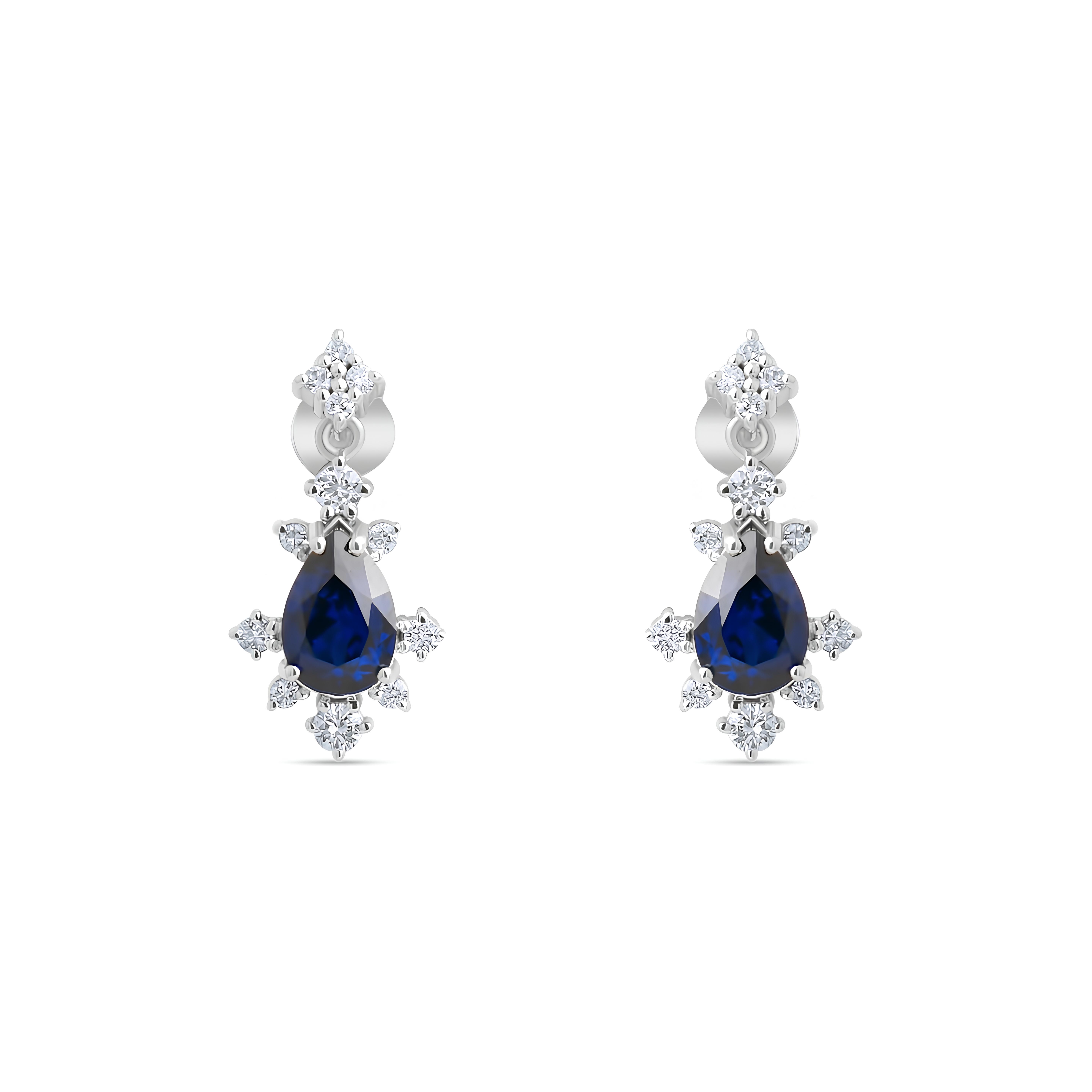 2.92 Karat Safir Küpe Sevgililer Günü Özel