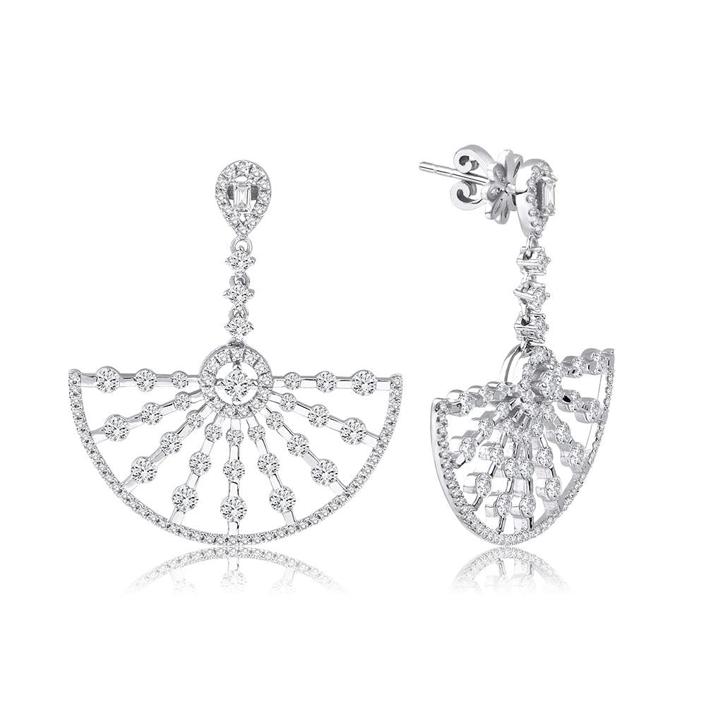 2.22 Ct Pırlanta Tasarım Küpe