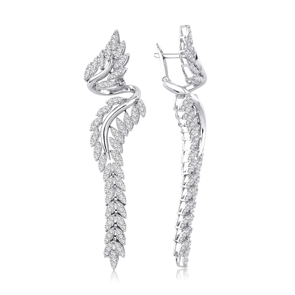 2.70 Ct Pırlanta Tasarım Küpe