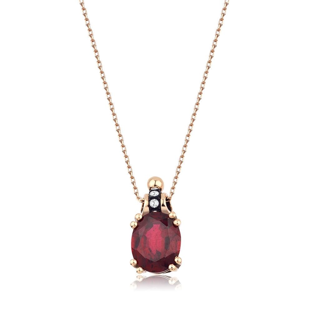 4.70 Ct Elmas Yakut Kolye