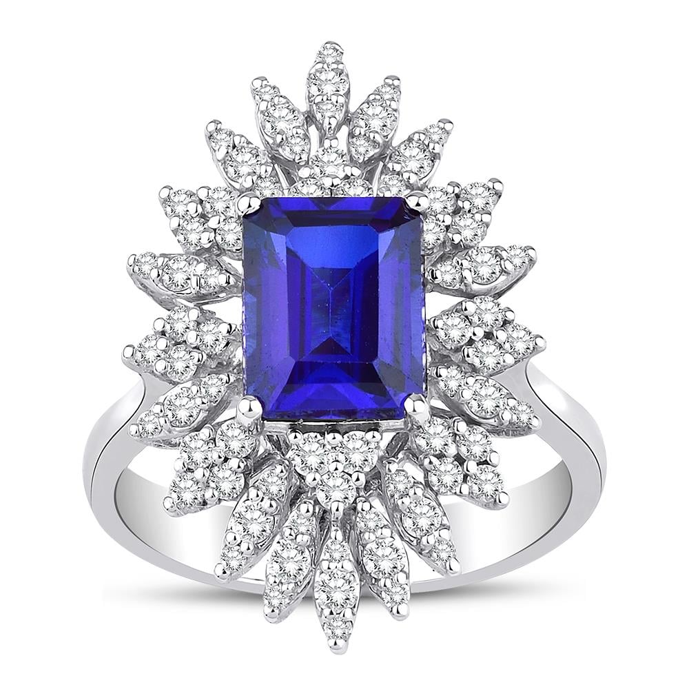 Pırlanta Safir 2.92 Karat Yüzük