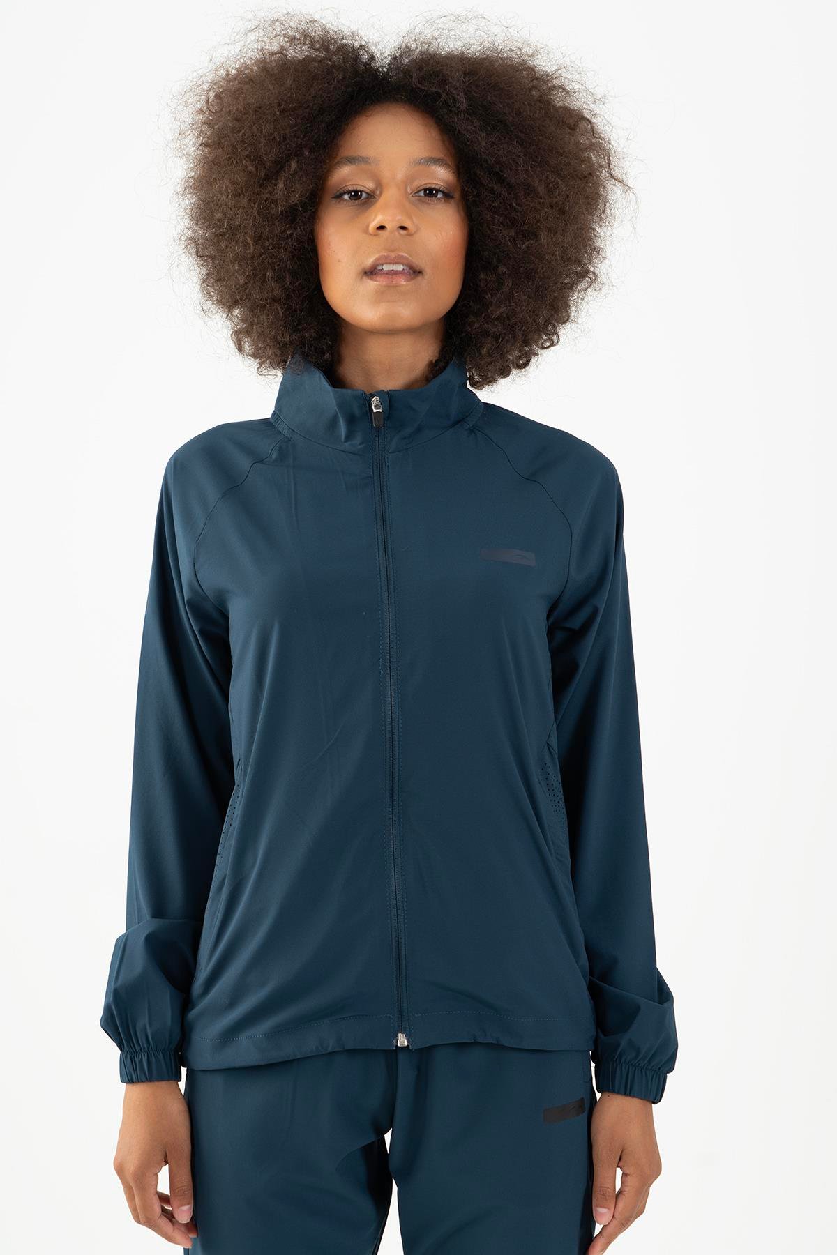Maraton Active Regular Kadın Dik Yaka  Reglan Kol Training Tracktop 22191