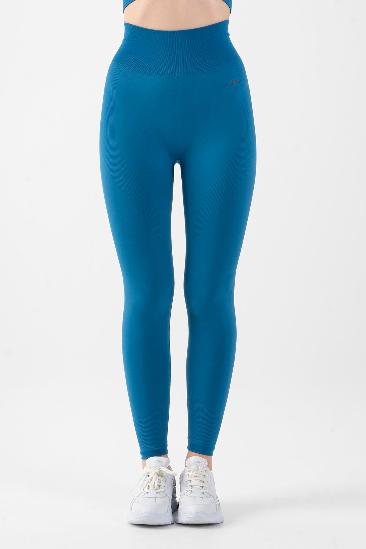 Maraton Active SlimFit Kadın    Training Mavi Tayt 812057