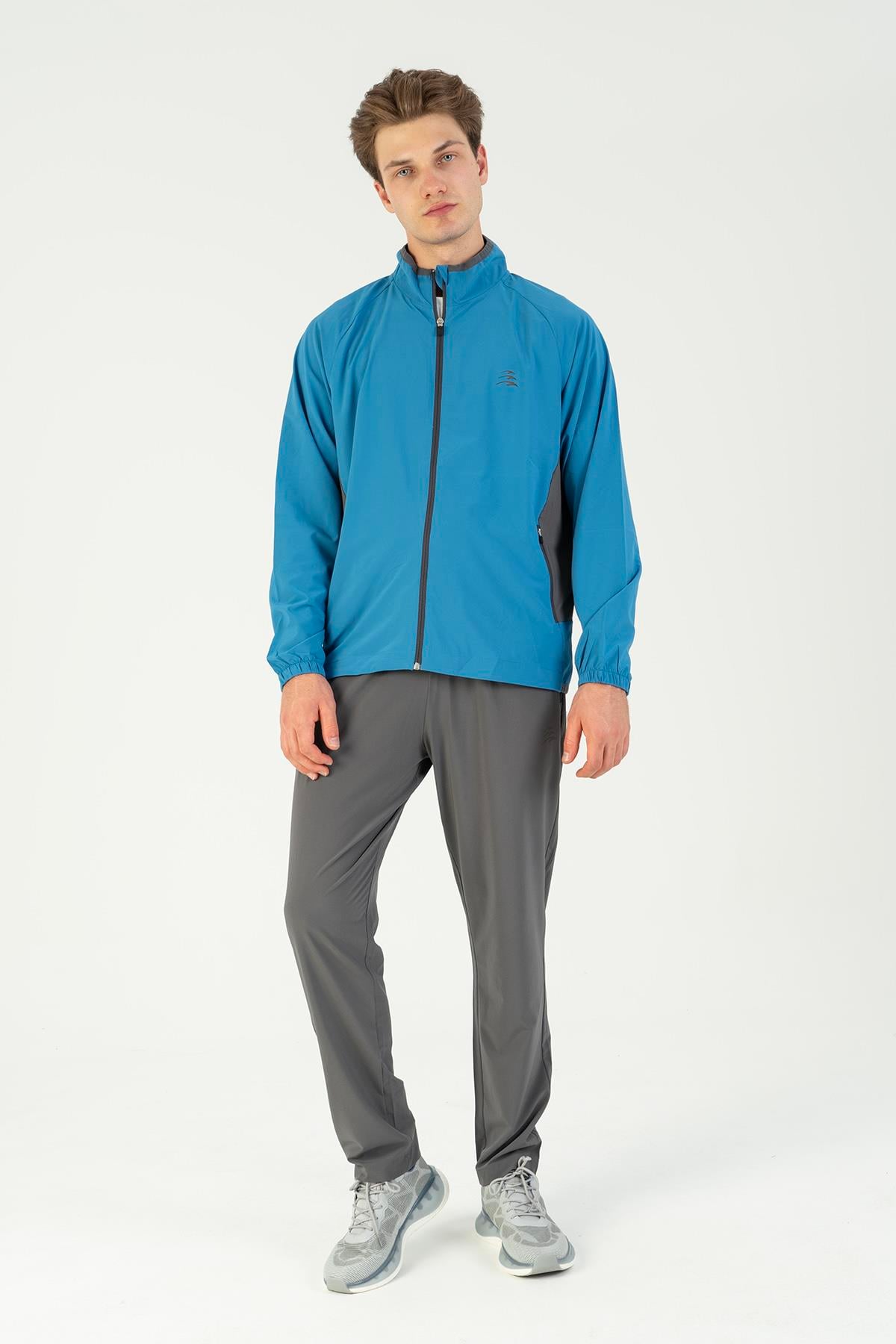 Maraton Comfort Erkek Dik Yaka Dar Paça Reglan Kol  Eşofman Takımı 22544