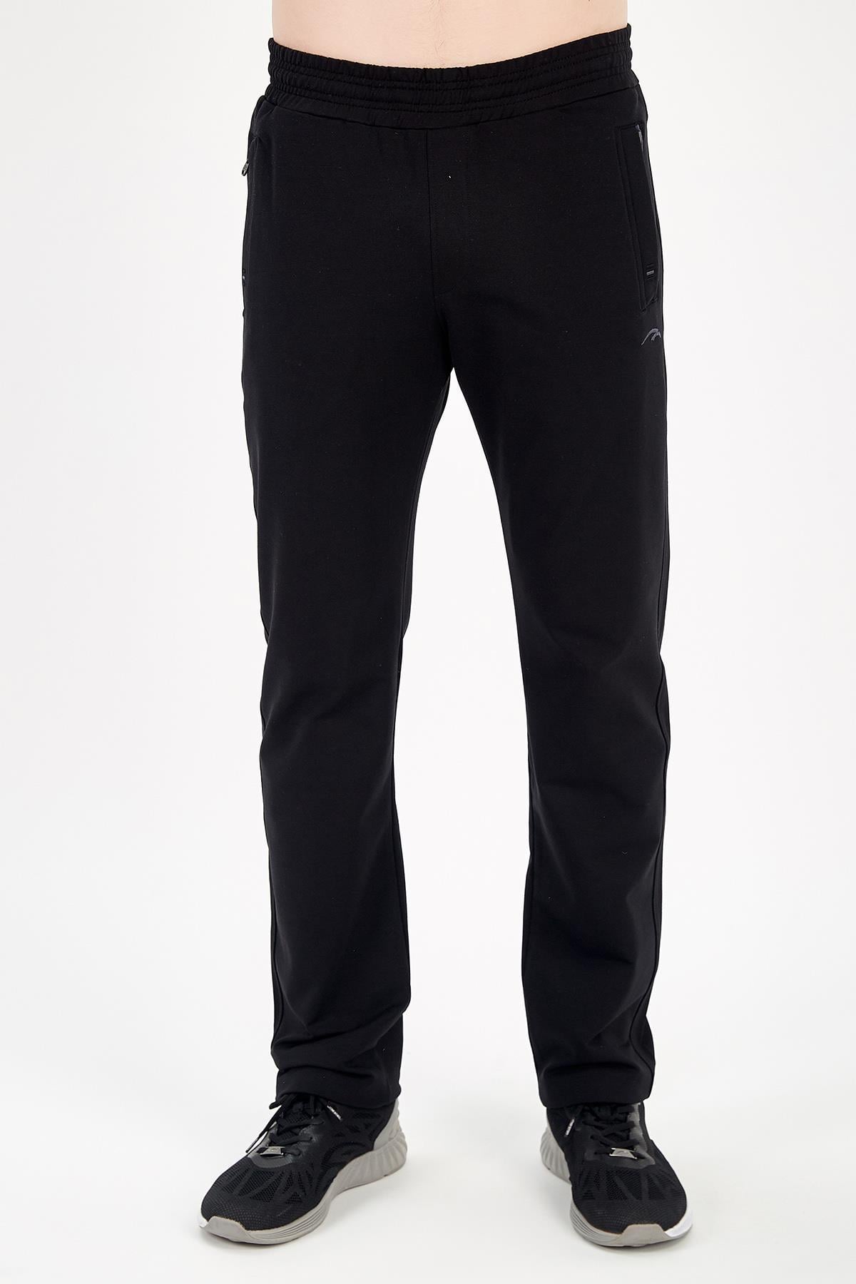 Maraton Sportswear Regular Erkek  Düz Paça  Basic Silver Kakao Eşofman Altı 12927