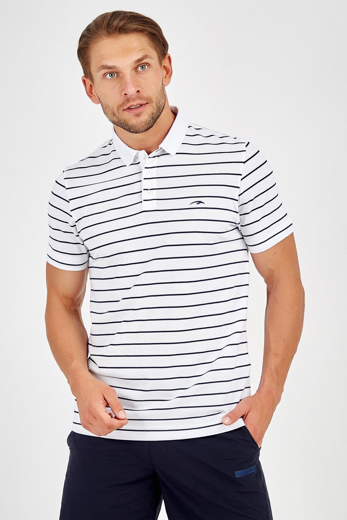 Maraton Sportswear Regular Erkek Polo Yaka  Kısa Kol Basic T-shirt 18947
