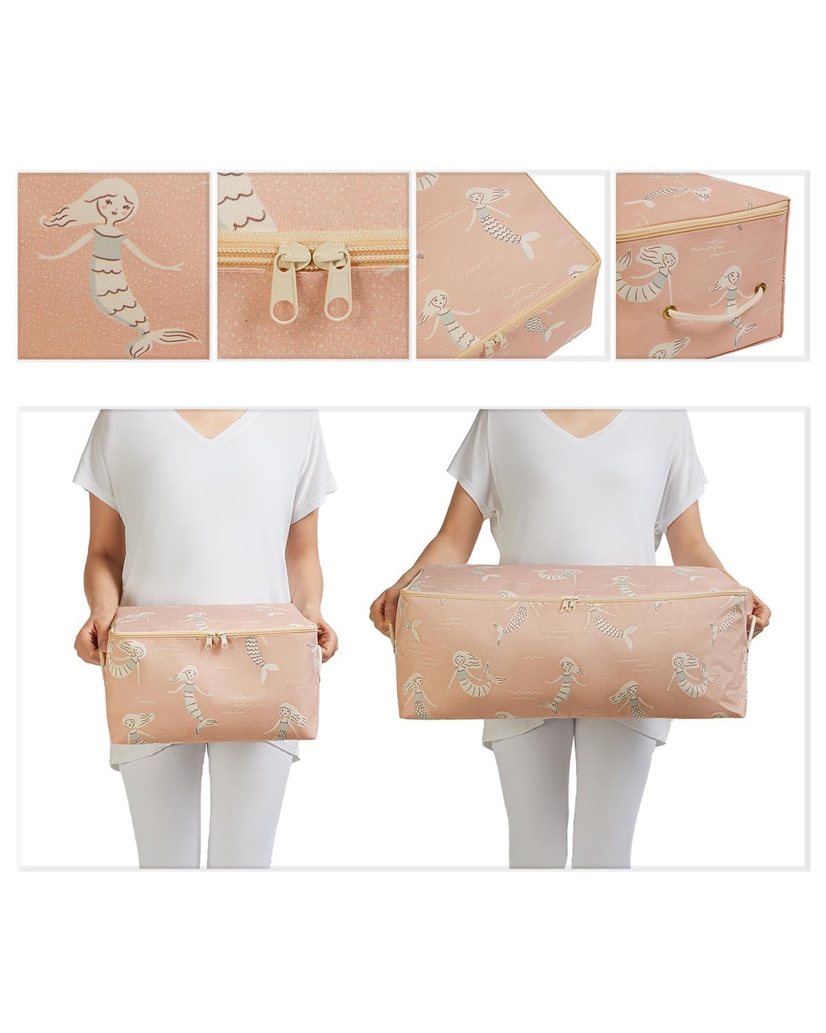 2'li Çocuk Odası Deniz Kızı Hurç Set 1 Adet 30 x 22 x 18 / 1 Adet 52 x 28 x 21 cm