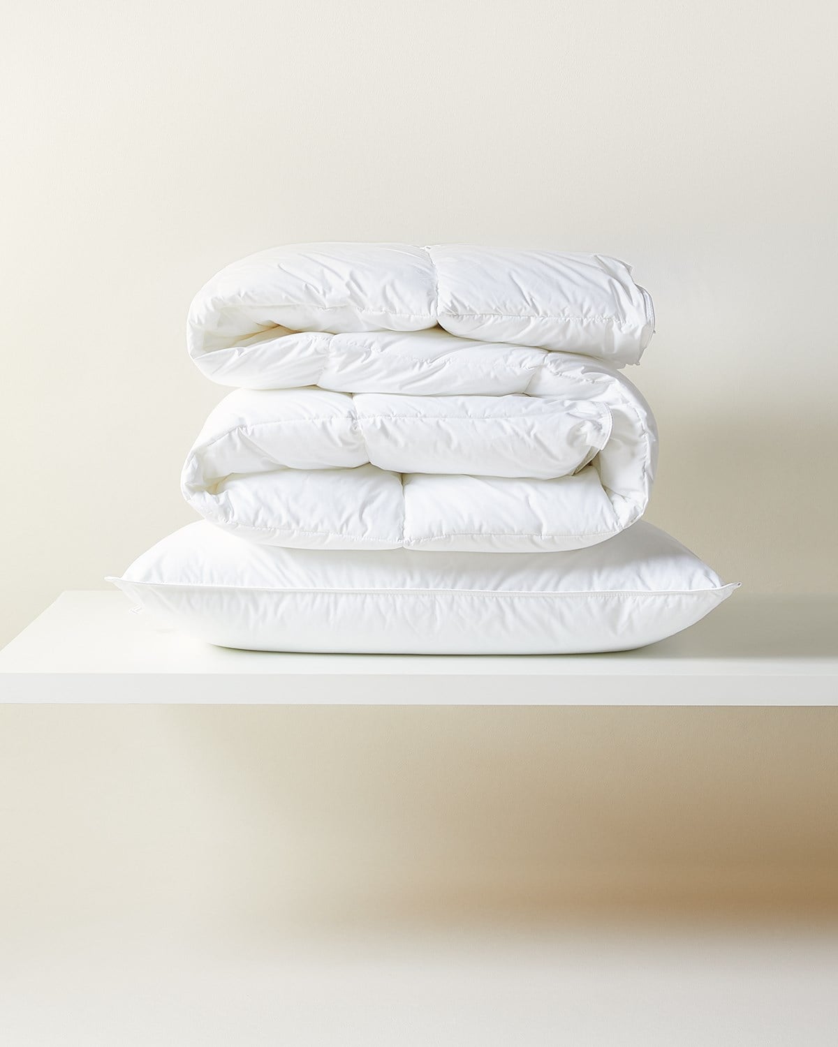%100 Pamuk Kumaş Kaz Tüyü Konforunda Saten Biyeli Mikorjel Tek Kişilik Yastık Yorgan Seti 1 Adet 155 x 215 / 1 Adet 50 x 70 cm