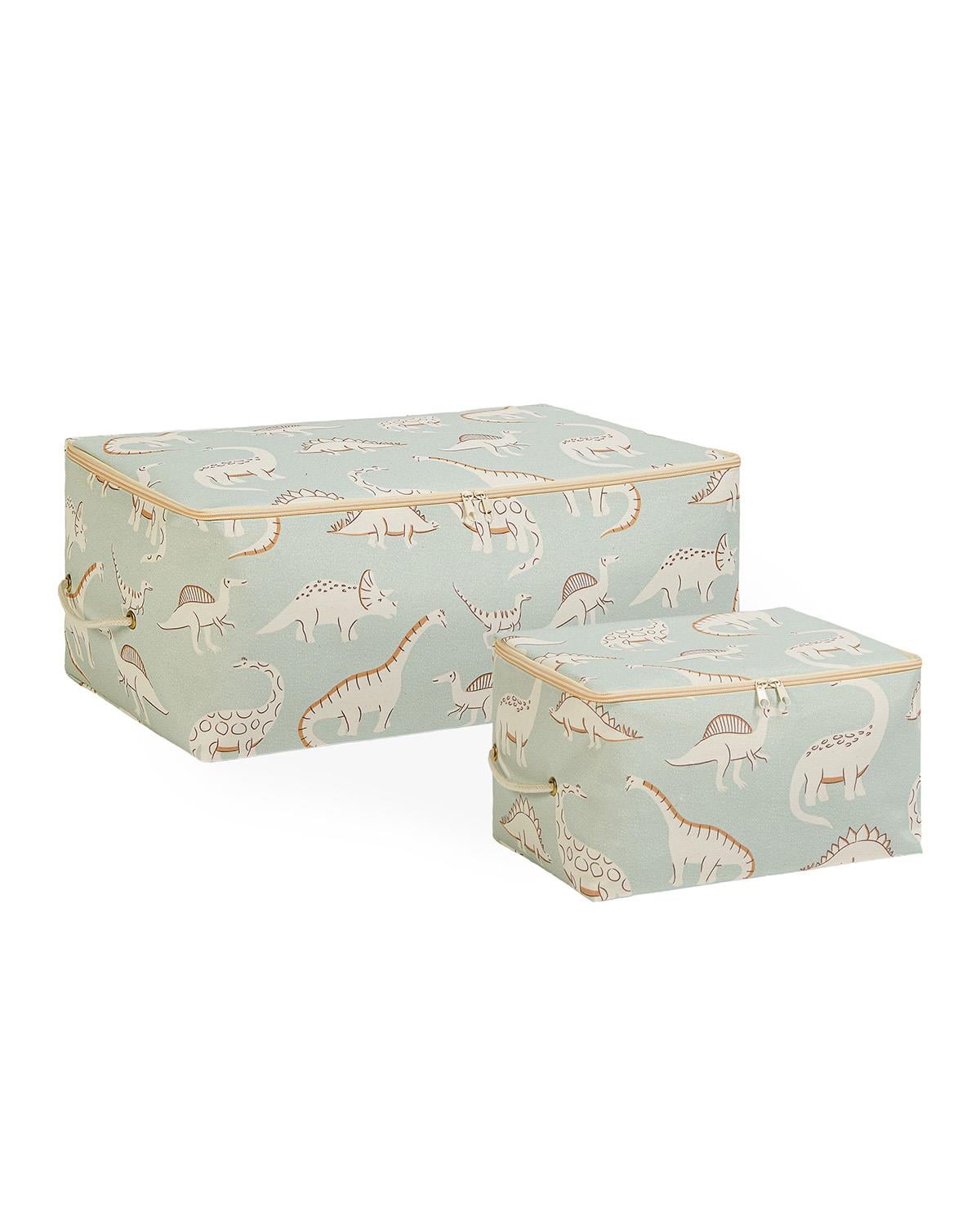 2'li Çocuk Odası Dinozor Hurç Set 1 Adet 30 x 22 x 18 / 1 Adet 52 x 28 x 21 cm