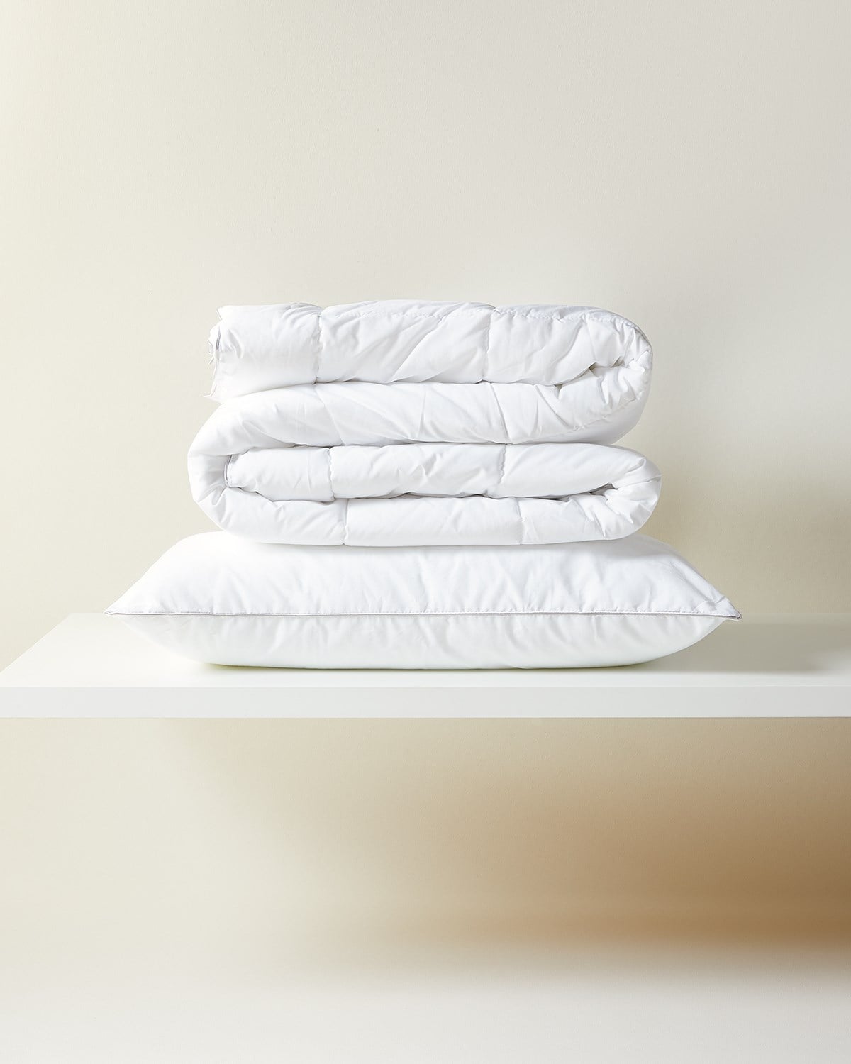 2'li Pamuk Saten Biyeli Mikrojel Tek Kişilik Yastık Yorgan Seti 1 Adet 155 x 215 / 1 Adet 50 x 70 cm