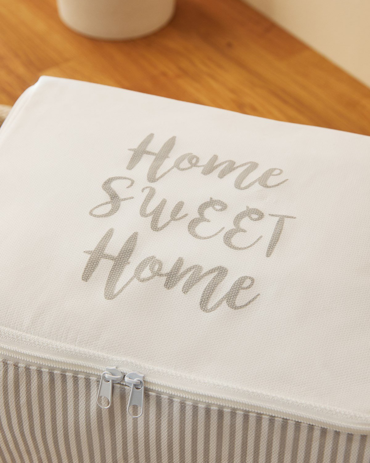 Ocean Home 4'lü Gri Çizgili Hurç Set