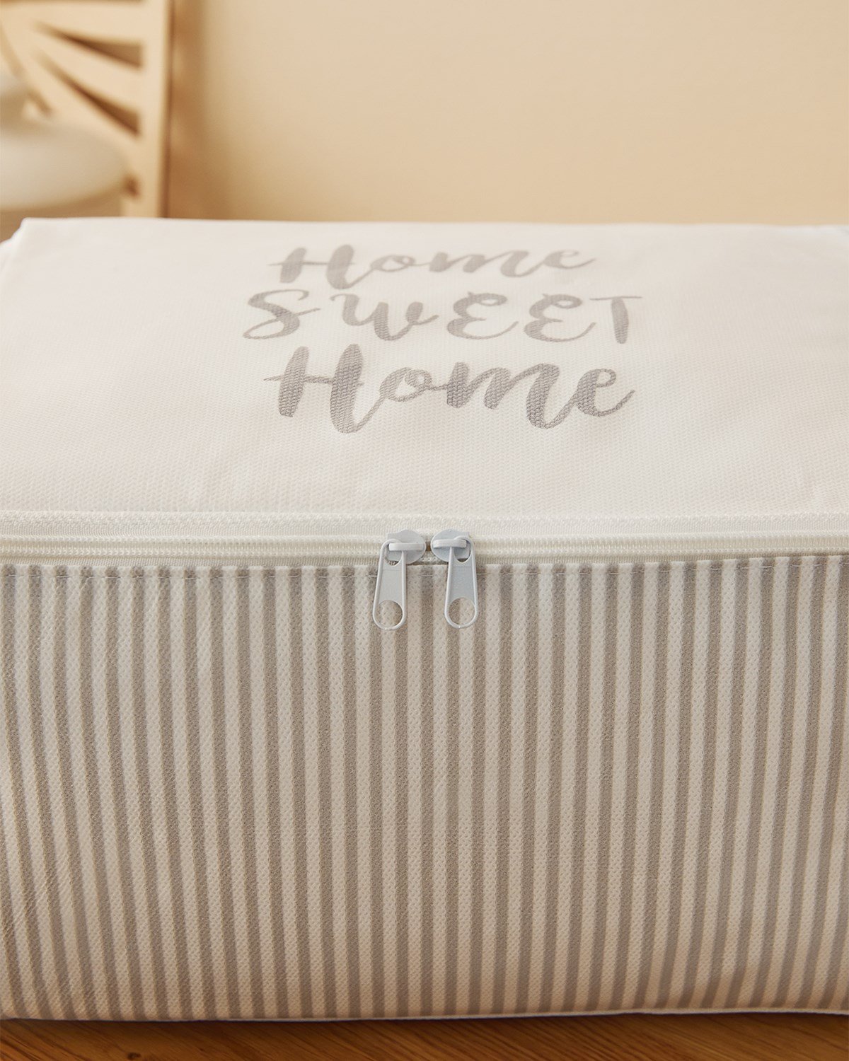Ocean Home 4'lü Gri Çizgili Hurç Set