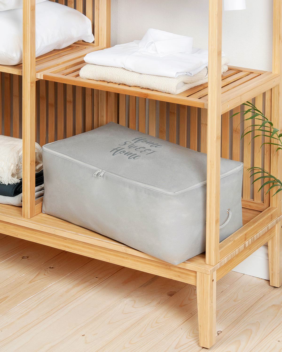 OCEAN HOME 4'lü Gri Renk Baskılı Hurç Set 