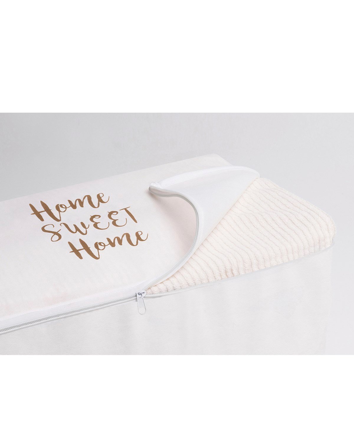 OCEAN HOME Orta Boy Beyaz Renk, Baskılı Hurç // 52x28x21