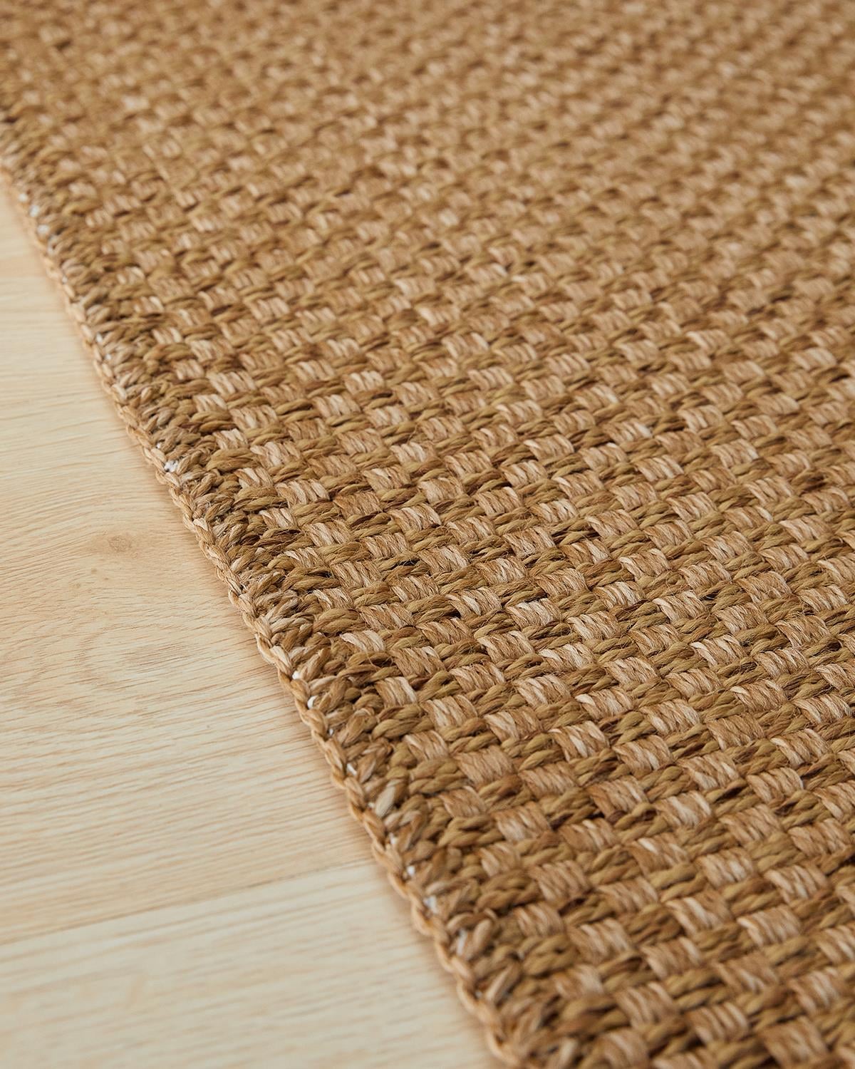 Ocean Home Textile Yıkanabilir Jüt Görünümlü Naturel Renk Hasır Desenli Paspas 60 x 90 cm