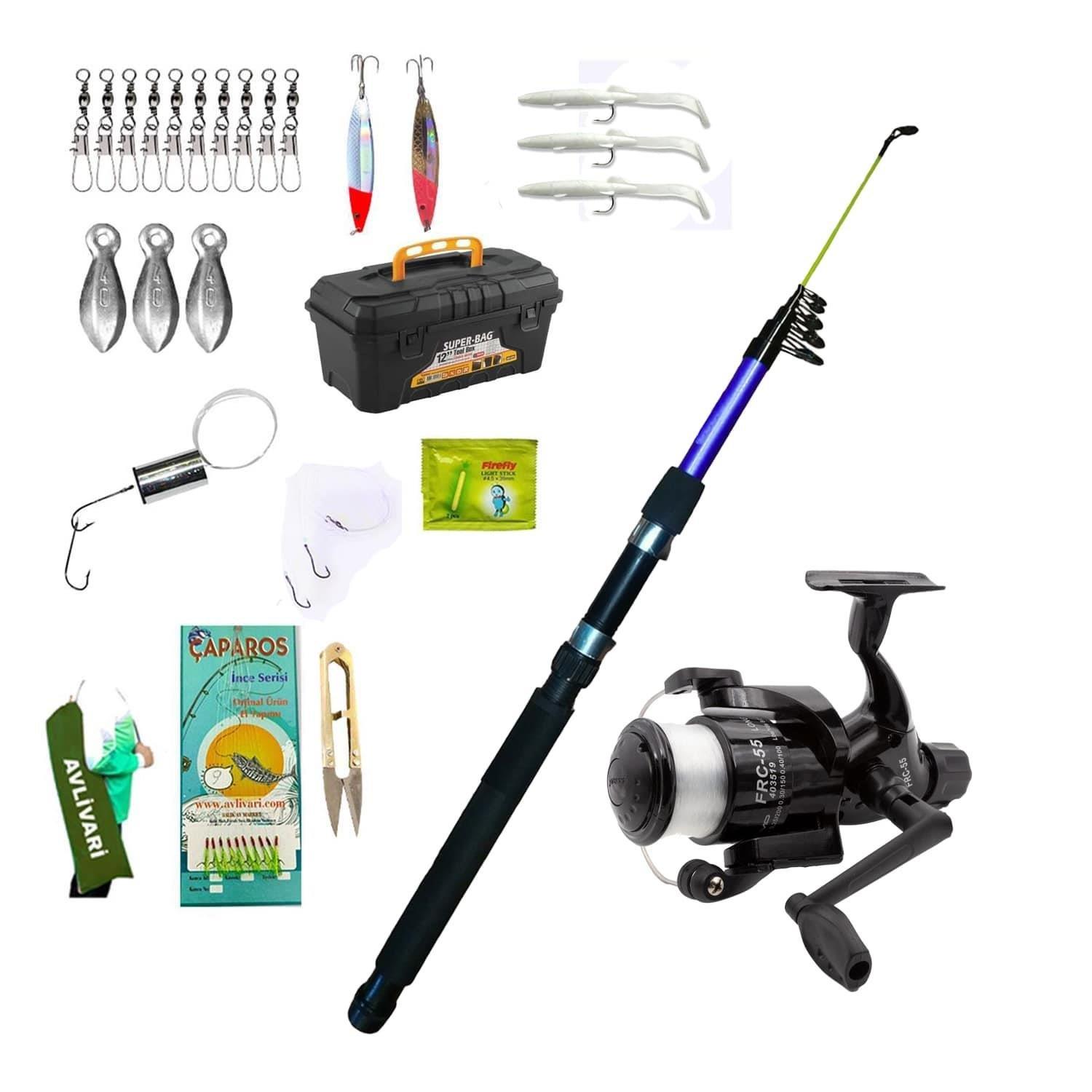 Alesta Ranger Tele 350 Cm Olta Kamışı- Avlivari CB240 Olta Makinası Tam Takım Lüx Usta Profesyonel Hobi Olta Seti