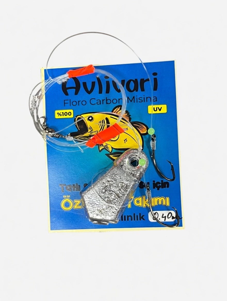 Avlivari 45 Gr Circle Kancalı %100 Fluorocarbon El Yapımı Özel Dip Takımı