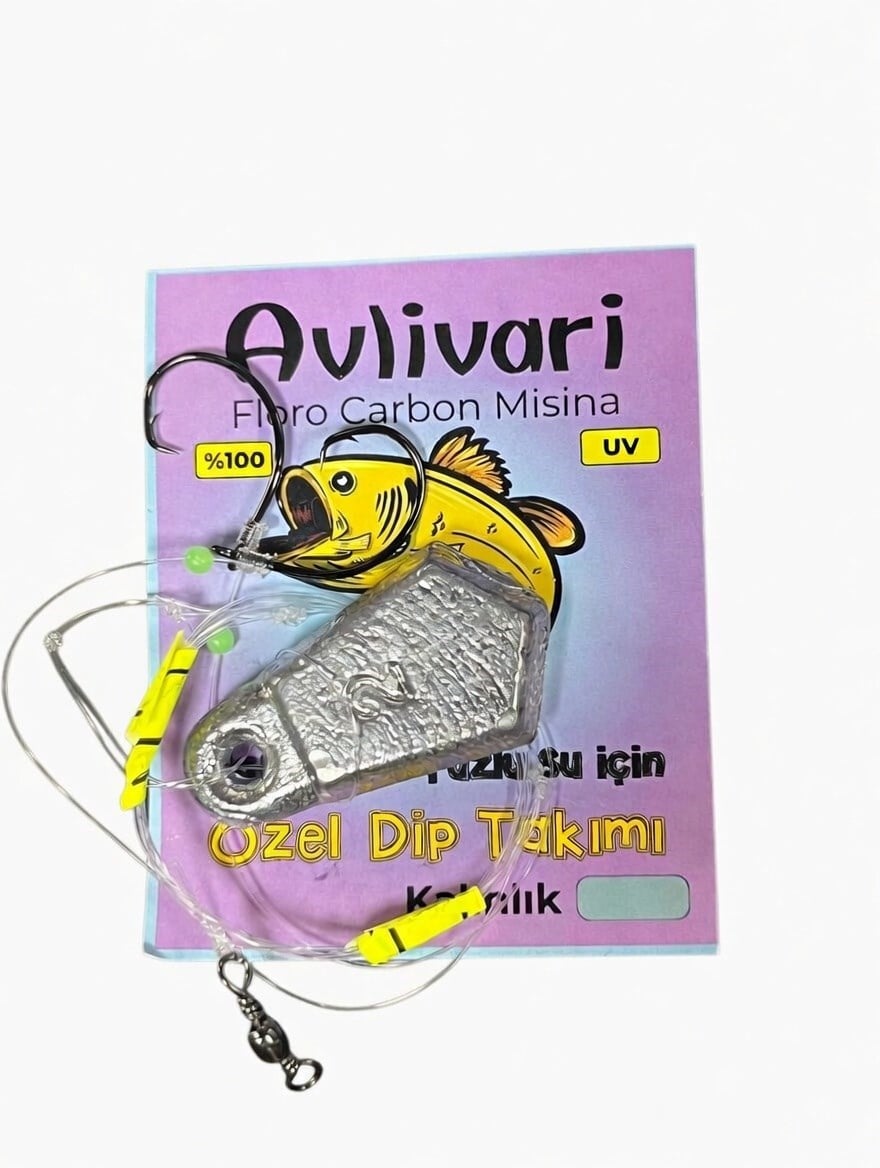 Avlivari 45 Gr Circle Kancalı %100 Fluorocarbon El Yapımı Özel Dip Takımı