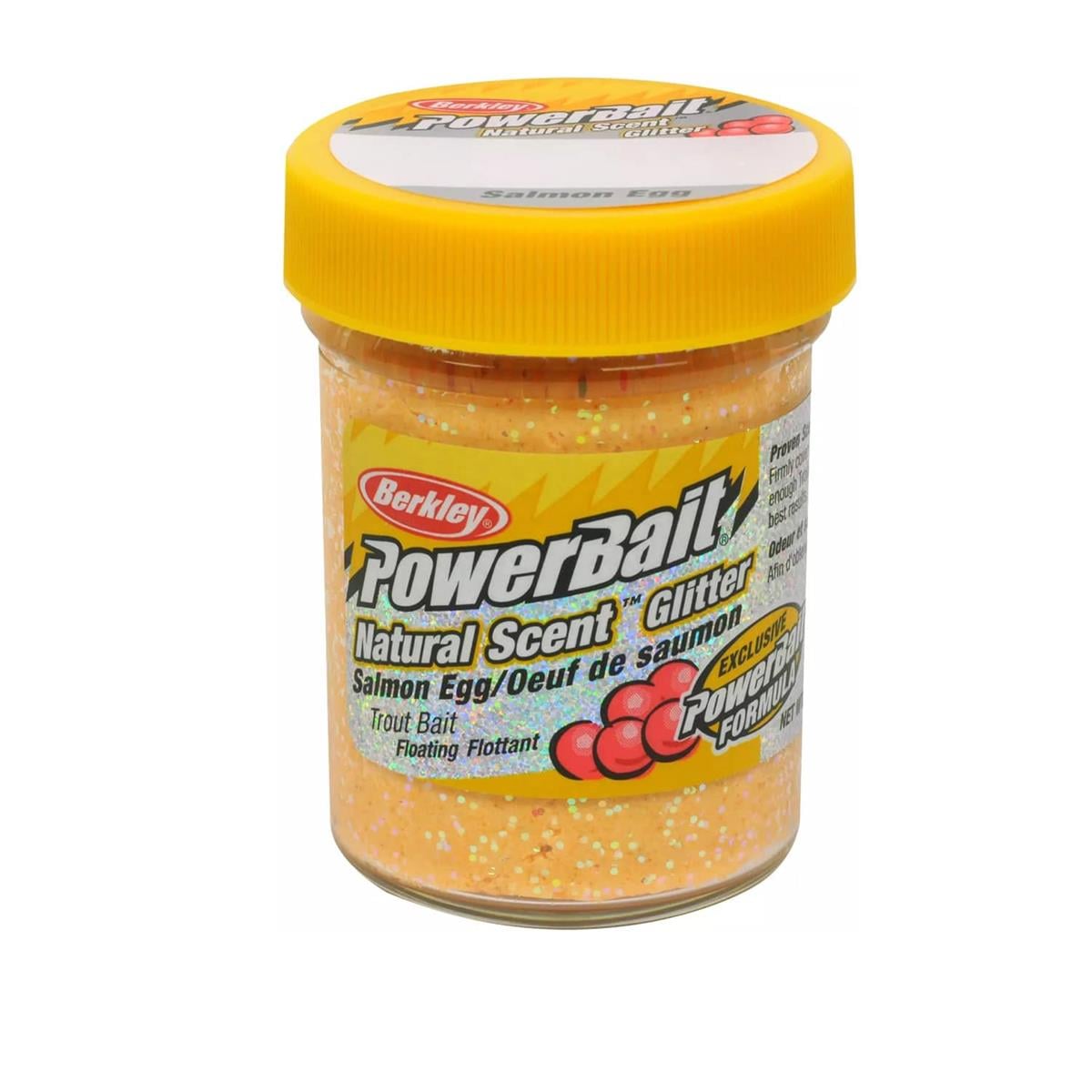 Berkley PowerBait Doğal Kokulu Glitter (Simli) Alabalık Hamuru - Salmon Peach