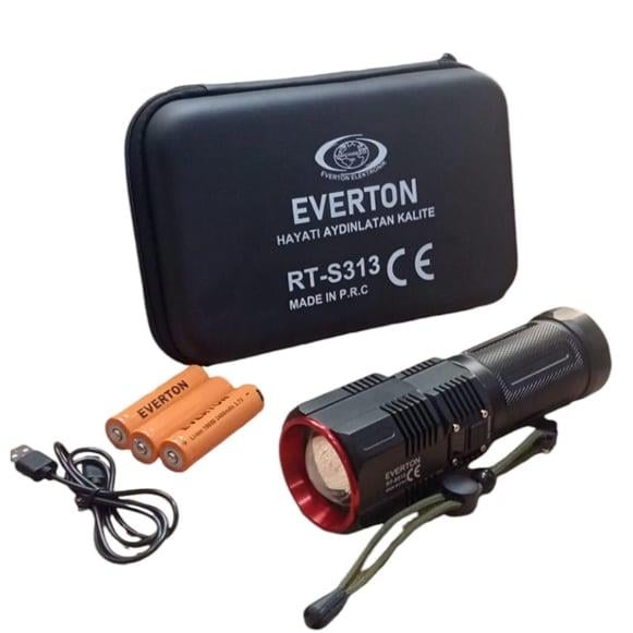 Everton RT-S313 30W Zoomlu Profesyonel El Feneri - Güçlü Aydınlatma ve Dayanıklılık