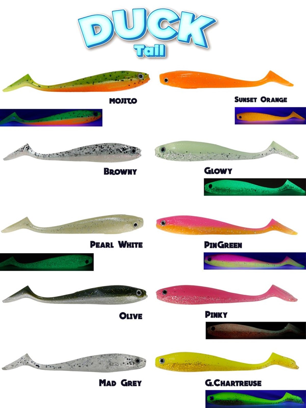 Fujin Duck Tail 9cm Silikon Balık