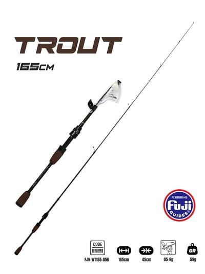 Fujin Trout 165cm 05-6gr Teleskopik Alabalık Kamışı