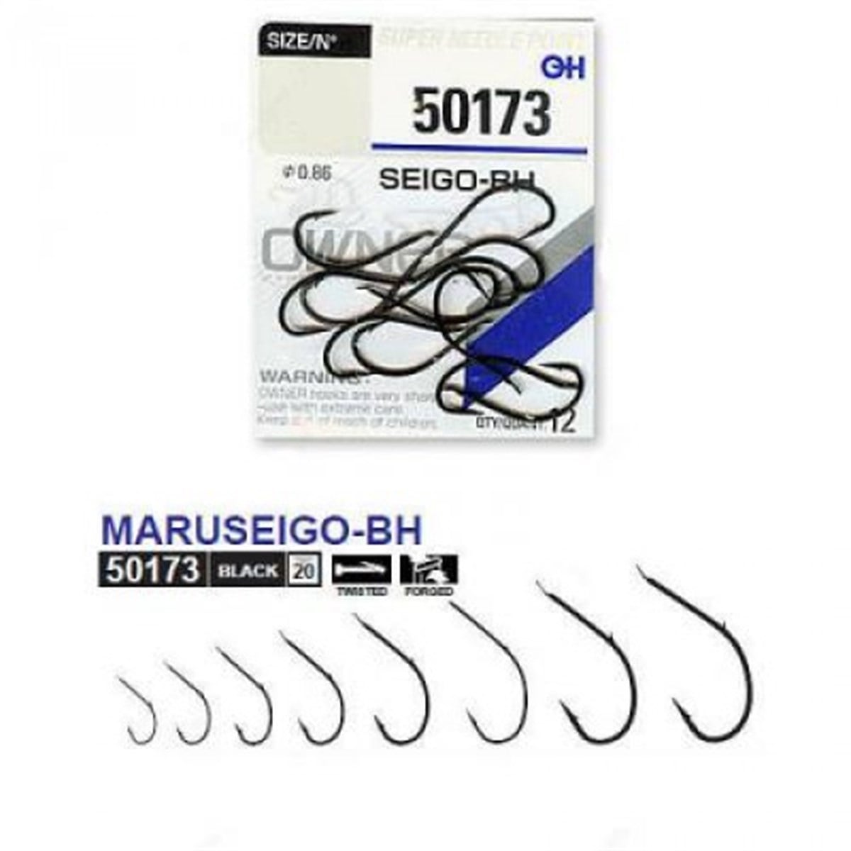 Owner Seigo-Bh 50173 Siyah Tırnaklı Yem Kancası İğne