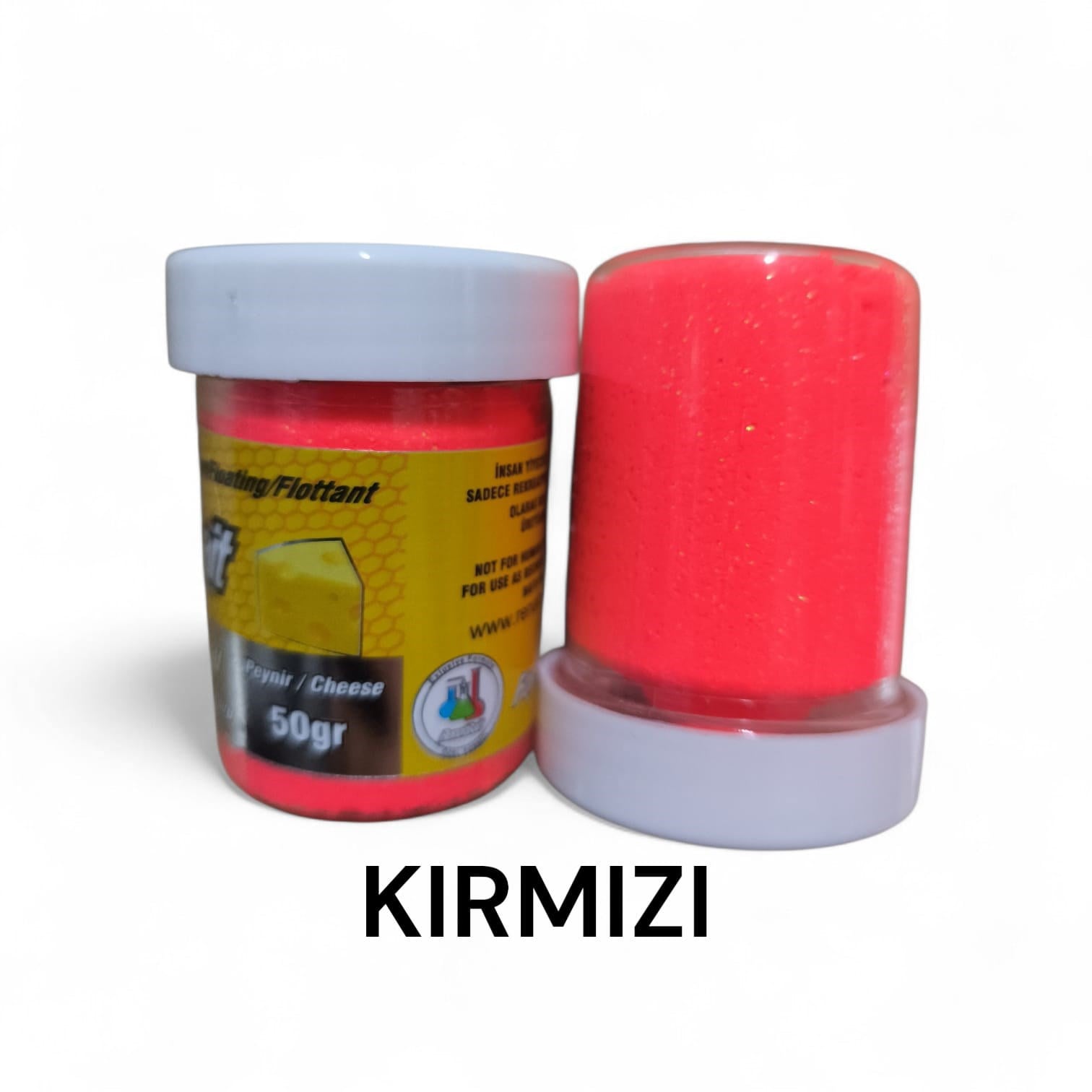 Renat Carp Bait Yeni Üretim Alabalık Hamuru Peynir Kokulu Yüzen 50 Gr - Kırmızı Simli