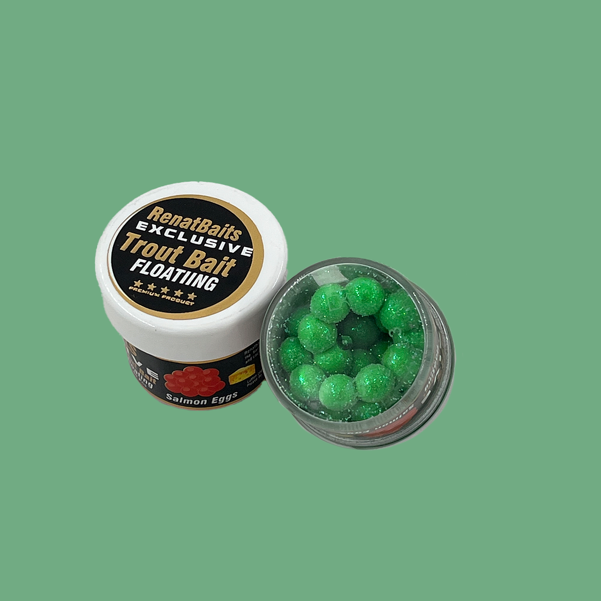 Renat Trout Bait Peynir Kokulu Silikon Salmon Eggs 40 Pcs - Yeşil