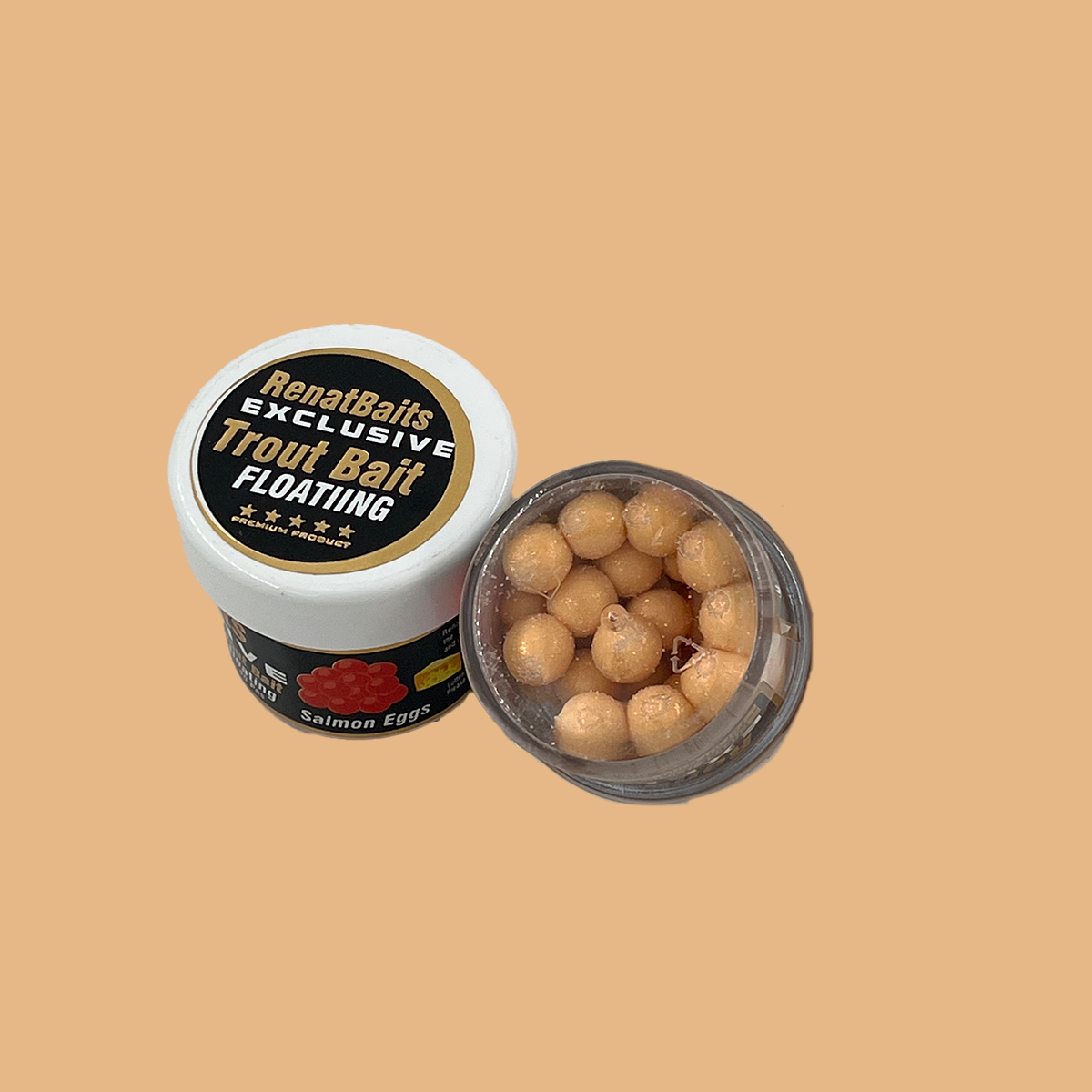 Renat Trout Bait Peynir Kokulu Silikon Salmon Eggs 40 Pcs - Krem Beyaz