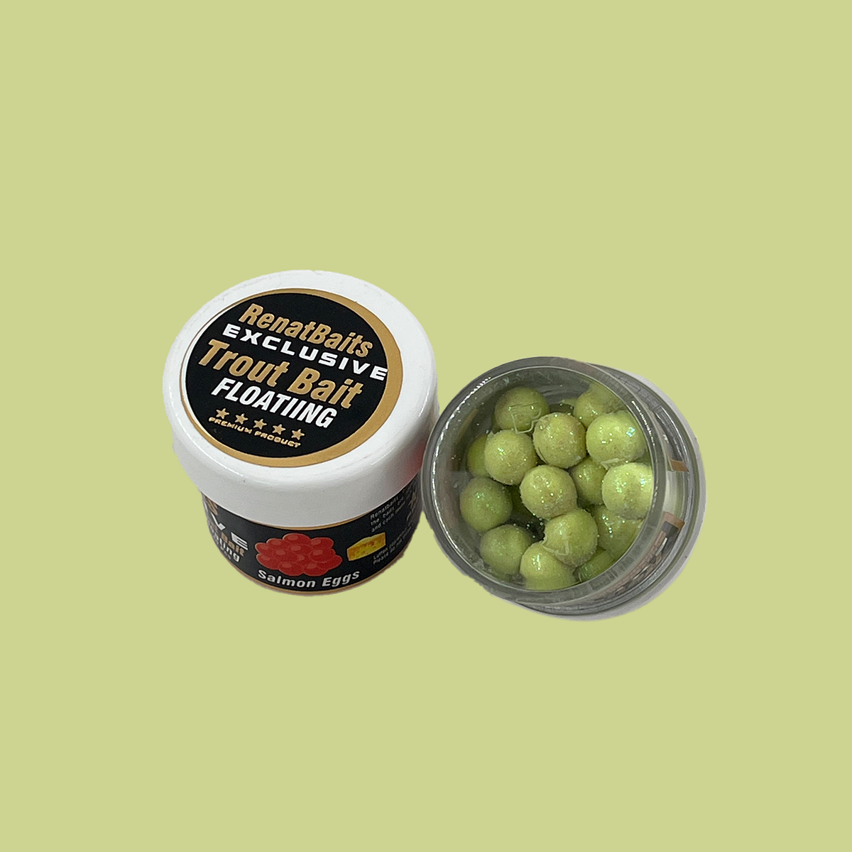 Renat Trout Bait Peynir Kokulu Silikon Salmon Eggs 40 Pcs - Küf Yeşili 2
