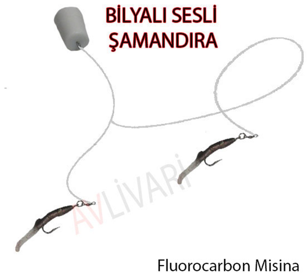 Ses Bilya Şamandıra Çiftli Ragot Levrek Barakuda Turna Spin Takım