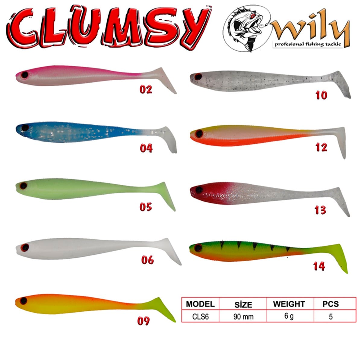 Wily Clumsy Silikon Yem 9 cm 6 gr
