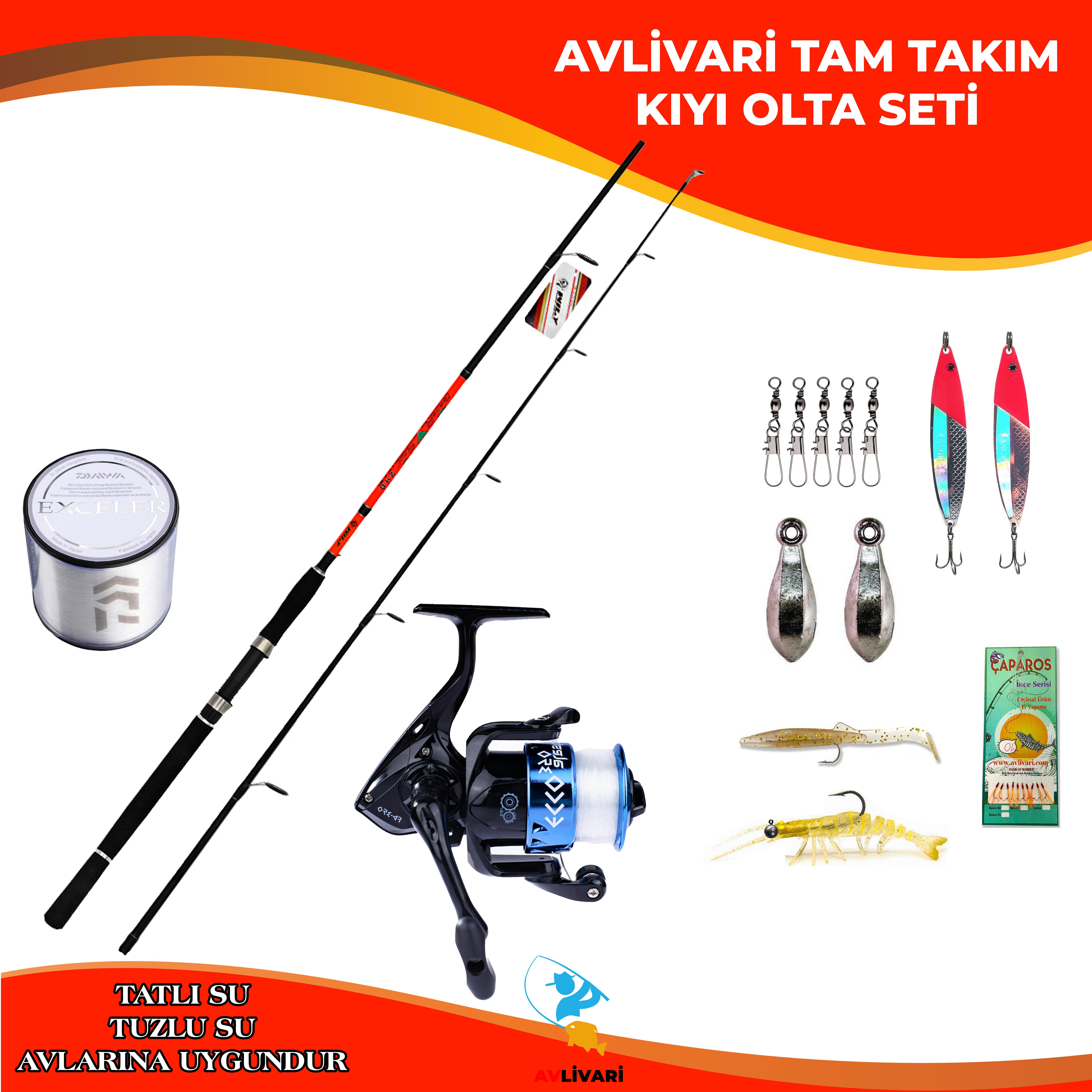Wily Feeder 270 Cm 10-35 Gr Avlivari Ecco 4000 Olta Makinası Tam Takım Kıyı Hobi Usta Olta Seti