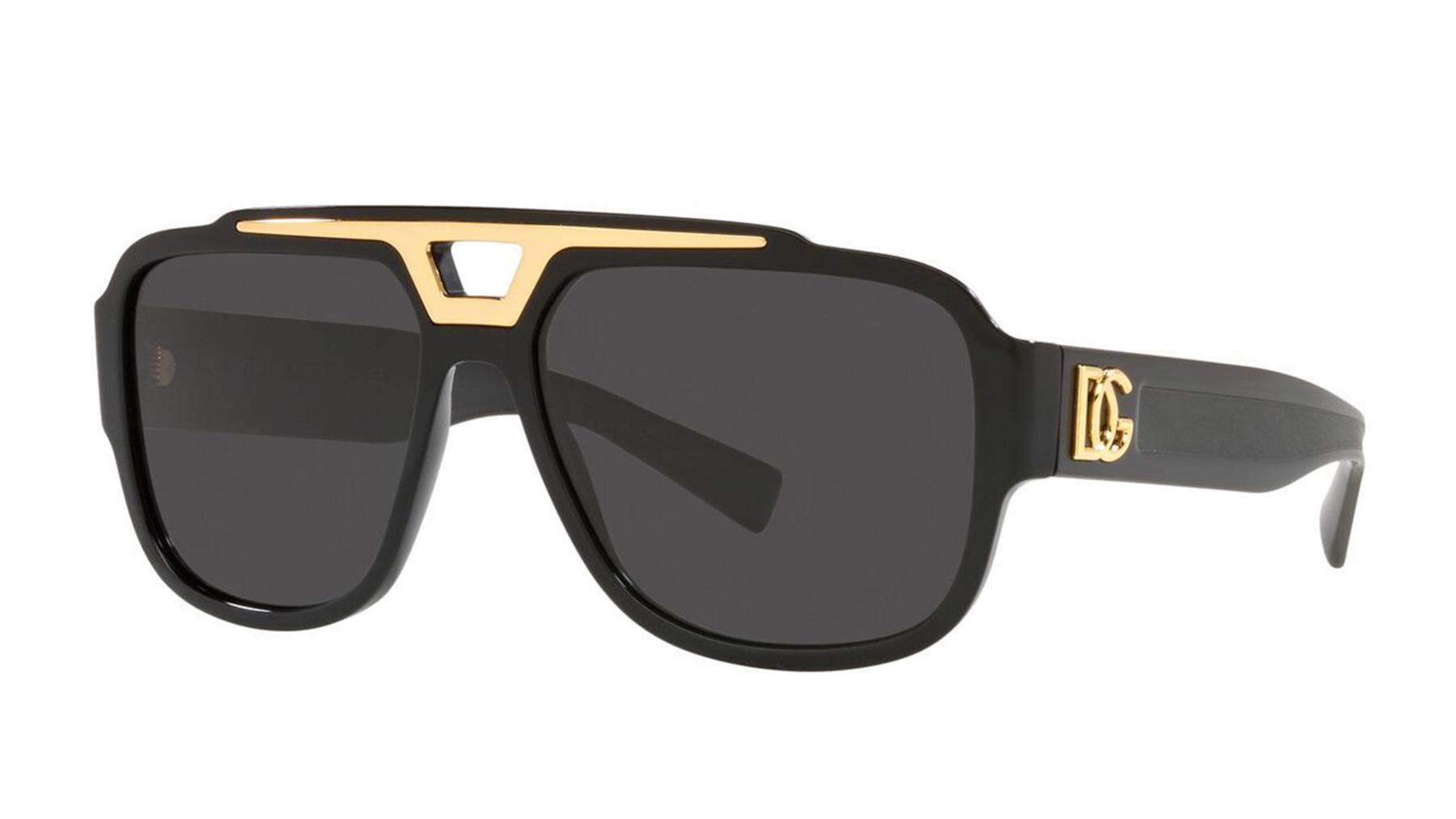 DOLCE&GABBANA  4389 501/87 59  Erkek SİYAH Damla Çerçeve Güneş Gözlüğü