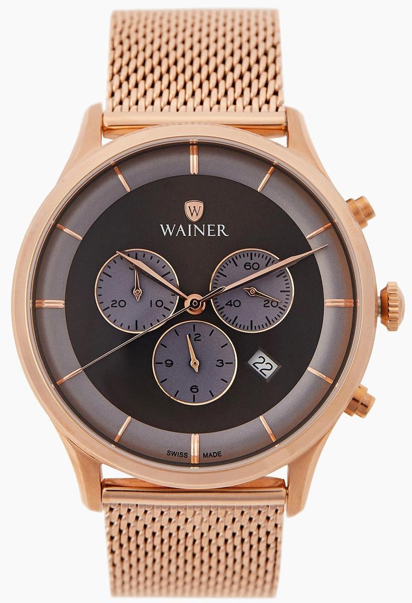 Wainer WA.19961-A Erkek Kol Saati, Swiss Made Wainer WA.19961-A Erkek Kol Saati, Swiss Made - Lenti 