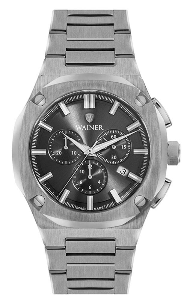 Wainer WA.10000-B Erkek Kol Saati , Swiss Made , Safir Cam Wainer WA.10000-B Erkek Kol Saati | Gözlüğün Adresi 
