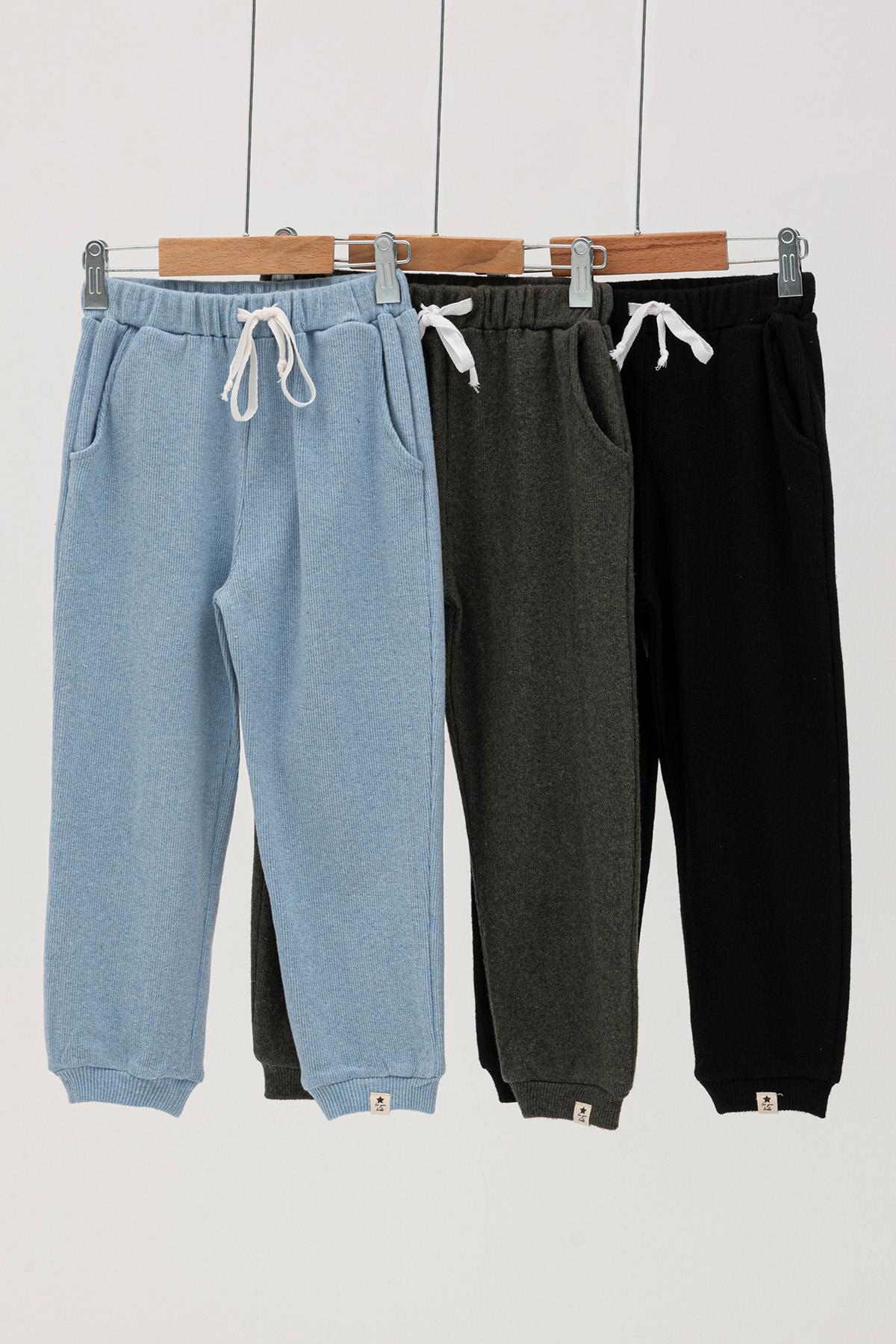 For You Kids 3'lü Jogger Mavi Yeşil Siyah Set For You Kids 3'lü Jogger Mavi Yeşil Siyah Set