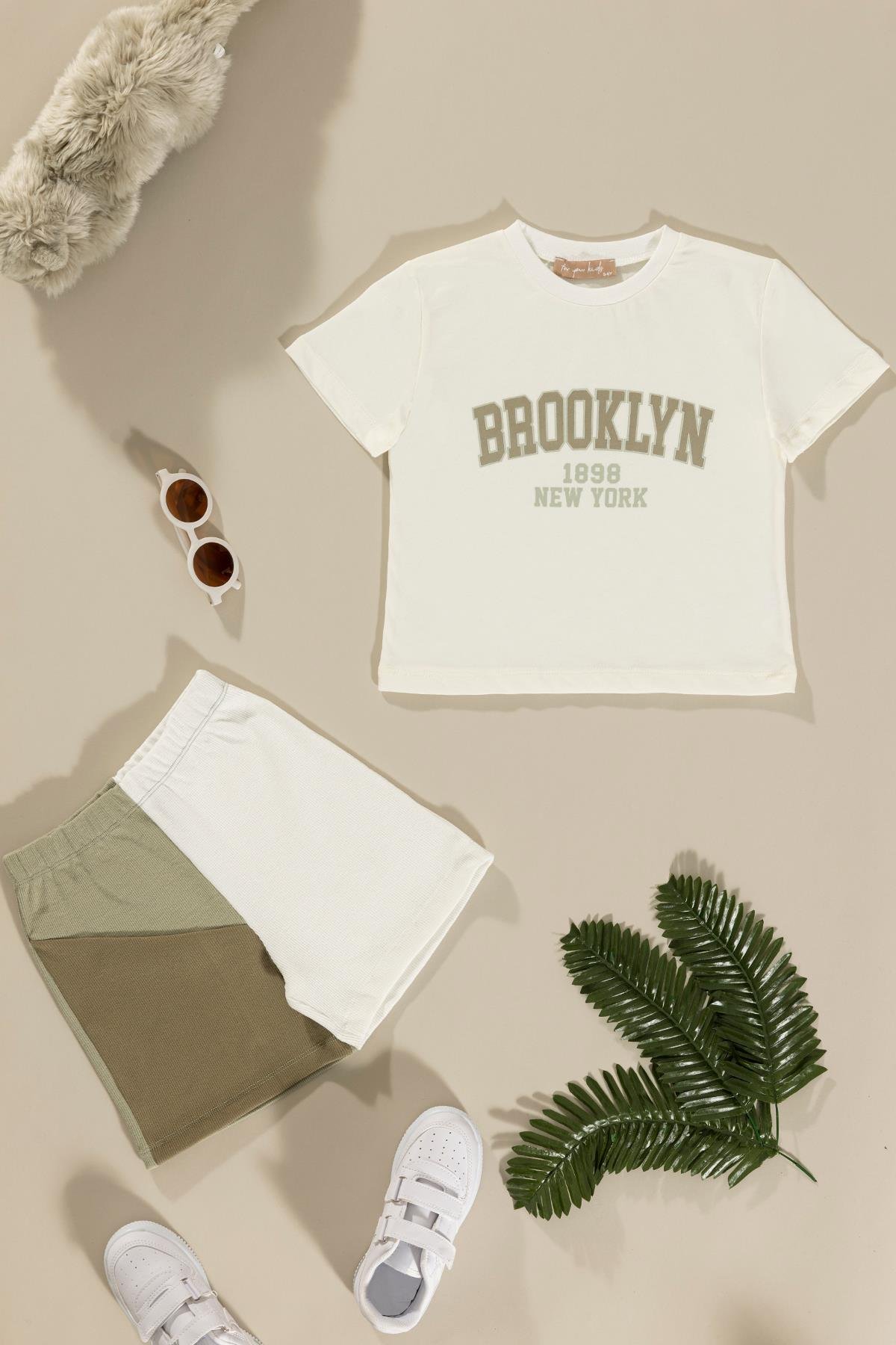 For You Kids Baskılı Garnili Yeşil Alt Üst Takım For You Kids Baskılı Garnili Yeşil Alt Üst Takım