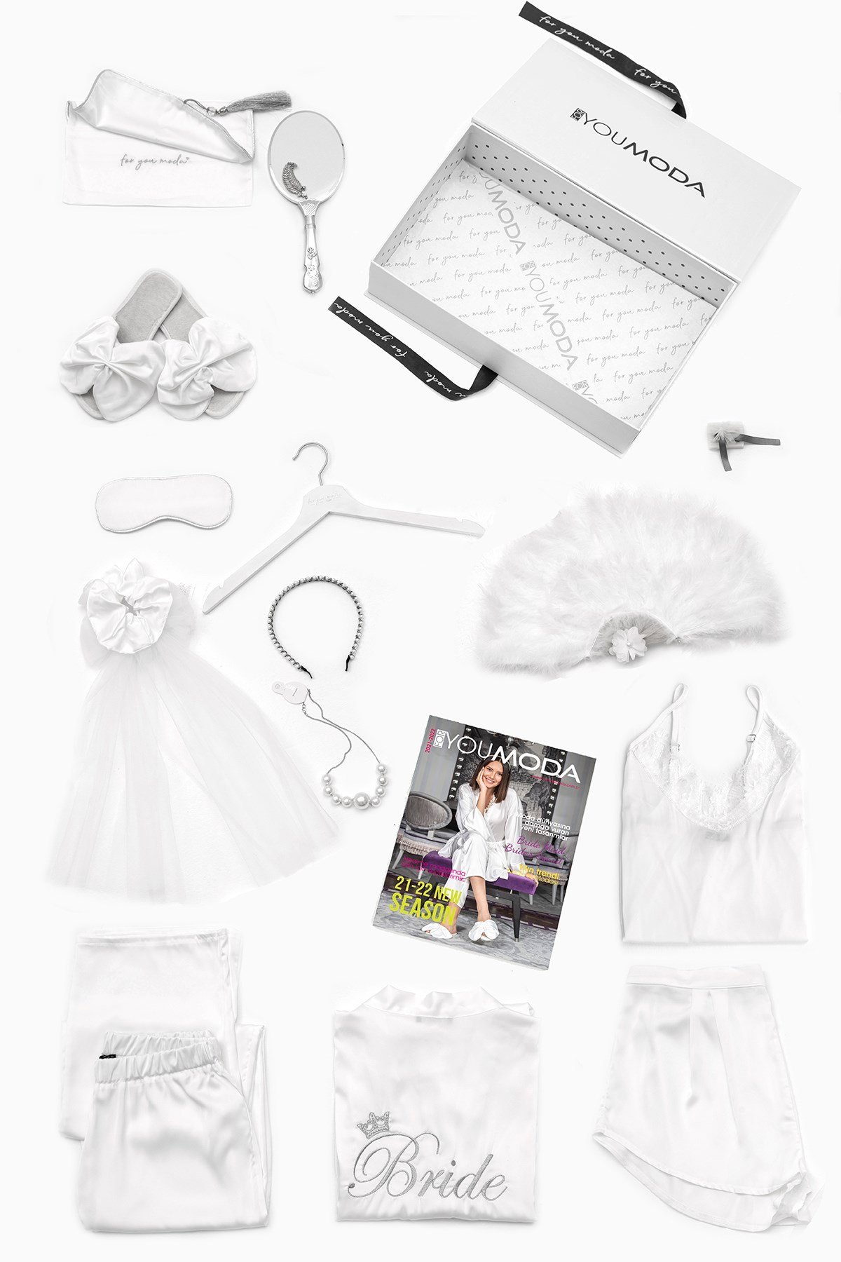 13 Parça Bride Set Gelin Seti Uzun Kol