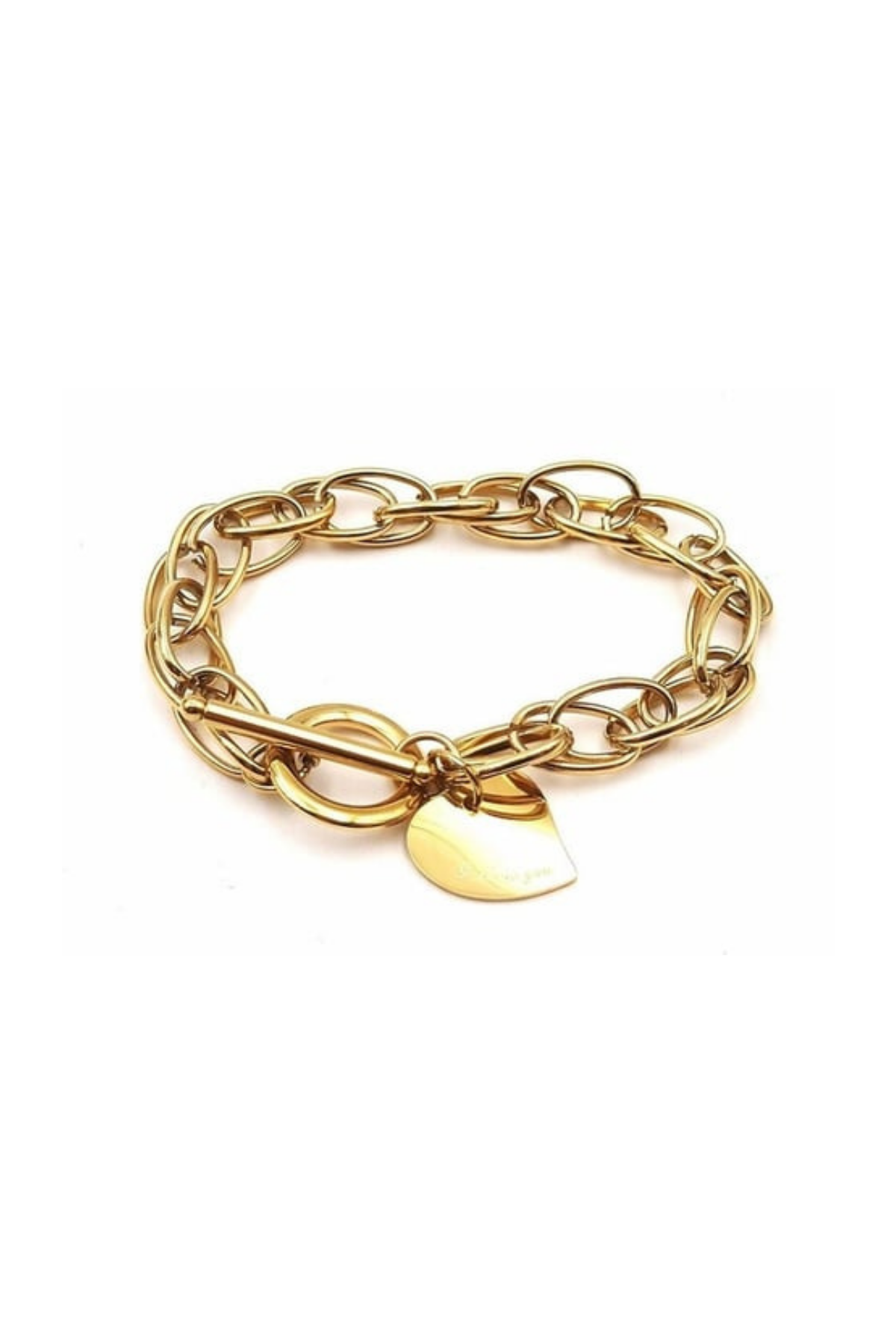 ​Welch Gold Çoklu Zincirli Çelik Yargıcım Bileklik Gold